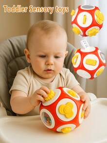 Sensory Toy Ball For Toddlers, Educational And Busy Ball For Early Childhood Development, Dodecahedron Grasping Ball, Baby Early Learning Toy