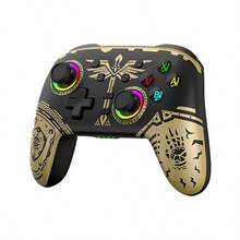 Gamepad inalámbrico para Pro Switch  BT Controller para Nintendo Switch OLED/Lite Joystick para PC/Steam Deck con 6 ejes - Negro - Ver 9
