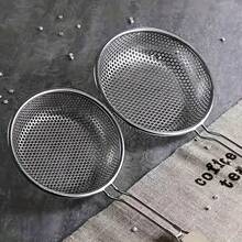 Stainless Steel Colander With Wooden Handle - Fine Mesh Skimmer Spoon For Cooking, Food Prep Grease Filtering For Pasta Noodles