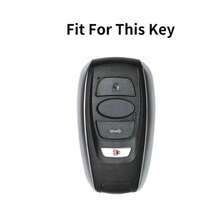 New Grey TPU For Subaru BRZ XV SV Forester Legacy Outback Crosstrek Impreza WRX TPU Fob Shell Car Key Case Cover Keychain Accessories - Grey - View 2