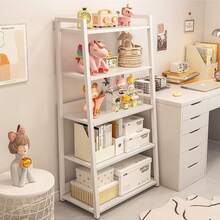 Librería Multiusos De 5 Niveles Con Cubos De Almacenamiento - Blanco - Ver 1