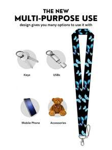 1 Stück Göttin Schmetterling Ausweishalter Einziehbares Fußball Muster Hängende Kartenetui, geeignet für Studenten Ausweise, Schlüsselanhänger Dekoration, Rückkehr zur Schule Grundausstattung für Frauen, süße Geldbörse, Kartenetui, Mini Geldbörse, kleine Geldbörse