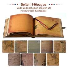 OUR ADVENTURE BOOK Ein Abenteuerbuch-Scrapbook-Fotoalbum, Reisetagebuch-Set im Retro-Stil mit geprägtem Briefumschlag für Paare, Erinnerungsbuch für Jahrestage, Hochzeiten, Geschenke zum Valentinstag