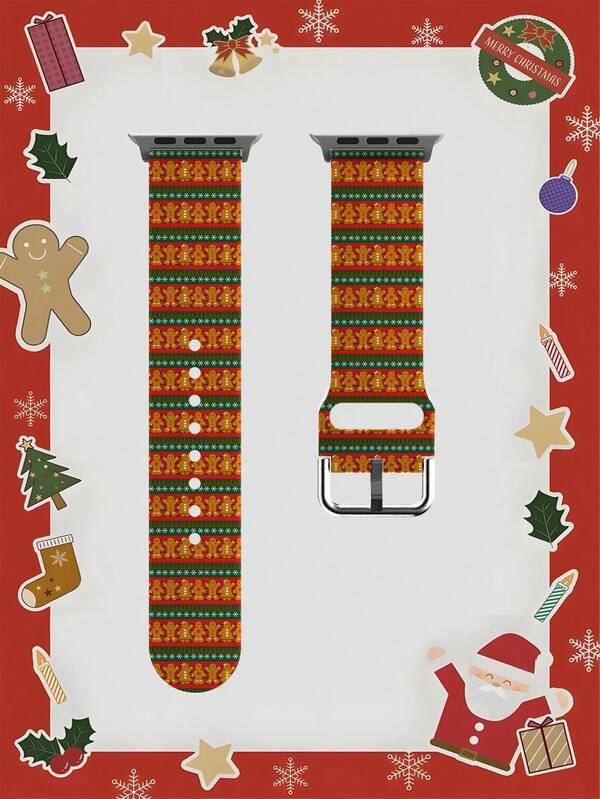 1pc Soft Elastic Breathable Replacement Watch Band, Suitable For Samsung, Garmin, Honor Smartwatches, 38mm 40mm 41mm 45mm 44mm 42mm 49mm, Fashionable Casual Multi-Color Silicone Watch Strap, Christmas Gift