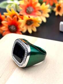 Nhẫn cầu nguyện ZIKR với màn hình OLED hiển thị đa kênh, sạc USB cho thời lượng pin kéo dài, có thể điều chỉnh giờ và ngày. Thiết kế đính pha lê mới, thời trang và sang trọng, thích hợp làm quà tặng ngày lễ hoặc để đếm số lần cầu nguyện. - Nhiều màu - Xem 16