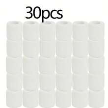 6/12/24/30/Pieces White Breathable Soft Fabric Non-Woven Adhesive Bandage, Elastic Self-Adhesive Bandage, 5CM * 4.5M Tape - White - View 3