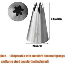 Juego de boquillas de pétalos de rosa, boquillas de glaseado de flores, para glaseado de pasteles, herramientas de decoración de pasteles, 7 unidades(A) - Tipo 1 - Ver 5