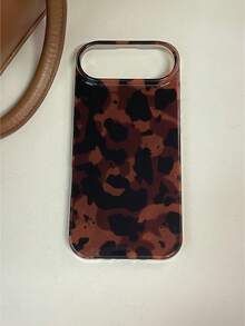 Vintage Black Brown Tortoiseshell Foil Texture Phone Case Compatible With IPhone 16 Pro Max, Apple 15, Soft Cover For 14 New, 12 Pro, 13 Pro Max, Anti-Fall Protective Cover For Women. The Color May Vary Slightly Under Different Display Angles. Waterproof Shockproof Scratch Resistant