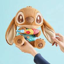 Miniso 迪士尼史迪奇系列 - 10英寸棕色皮革坐姿毛绒玩偶（史迪奇），不含夜光填充物，亲肤材质，标志性史迪奇爪子细节，可收藏展示（1个） - 彩色 - 查看 4