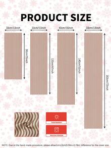 1 件圣诞装饰桌旗，条纹长方形桌布，多种尺寸可选，适用于家庭用餐、圣诞厨房装饰、家居装饰、户外派对和餐厅，是户外餐桌布置的完美礼物，亚麻质感 - 摩卡慕斯色 - 查看 10