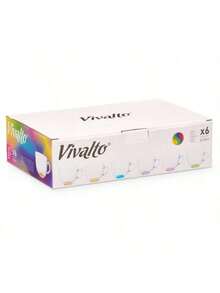 GLASSEA - Set 6 Tazas de Vidrio para Desayuno | Colores Modernos y Elegantes | 310 ml y 470 ml | Perfectas para Café, Té y Bebidas Calientes en Hogar u Oficina - transparente - Ver 7