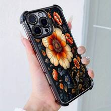 Funda Exclusiva para  16, 16 Plus, 16 Pro, 16 Pro Max,  15, 15 Plus, 15 Pro, 15 Pro Max, 14, 14 Plus, 14 Pro, 14 Pro Max, 13, 13 Pro, 13 Pro Max, 12, 12 Pro, 12 Pro Max, 11, 11 Pro Max, 7, 8, X, XS, Diseño de Patrón Floral Colorido, Antimanchas, a la Moda, , Resistente a Impactos en las Cuatro Esquinas - Colores mixtos - Ver 5