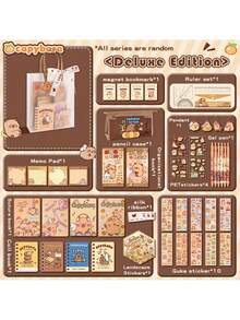 20/26 PAQUETE Adorable set de artículos de papelería con temática de capibara - Incluye libro de pergamino, bolígrafo de gel, colgante y accesorios - Perfecto para estudiantes y amantes de los animales | Útiles de oficina lindos, diseño alegre | Bolígrafos de gel y accesorios de capibara - Multicolor - Ver 11