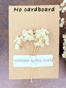 20/50/100/150/300pcs Ivory White Mini Gypsophila And Other Dried Flowers - For Resin Mold Art And Crafts, Suitable For Hair Accessories, Wedding Wreaths, Tabletop Decor, Home Decoration - Beige - View 3