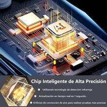 5 en 1 Monitor de calidad del aire interior,temperatura del detector de calidad del aire,medidor de co2,HCHO TVOC Calidad del Aire Medidor,para Viajes Hogar y Sala de Cultivo - Negro - Ver 5