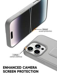 13/11 Kickstand Phone Case, Compatible With IPhone 16 Pro Max Kickstand Phone Case, Cool Apple 17 Pro Max Foldable Kickstand Phone Case, Shockproof Phone Case, Galaxy S25 FE Fashion Kickstand Phone Case, Galaxy A17/A07/A56/A16/A55 Phone Accessories, Hybrid 16/16e Phone Case, Redmi 15C Phone Case - Grey - View 7
