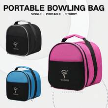 Baliken Bowling Single Tote Bag, Durable, Compact And Stylish Durability Easy To Carry Holds One Ball - 黑色 - 查看 8