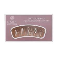 Bling Butterfly Press On Nails Long Silver Fake Nails Tips Full Cover False Coffin Nails For Women And FFgirls 24PCS{Inchcolor_nameinch:InchNails-03inch} - 指甲-03 - 查看 6