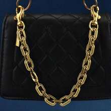 Fashion Metal One Shoulder Bag Chain Pendant Strap Bag Pendant Women's Small Square Crossbody Bag Pendant - 彩色 - 查看 3