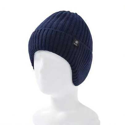 Warm Wool Winter Hat For Middle-Aged And Elderly People, One-Piece Snowflake Ear Protection For Men, Thickened Knitted Hat For Adults