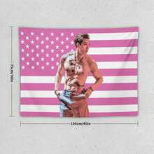 CelFlag Stray Tapestry Kids Wall Hanging Bang Music Chan Pink Amarican Flag,Suitable For Bedroom Living Room Dormitory Home Decor 30"X40" - 彩色 - 查看 2