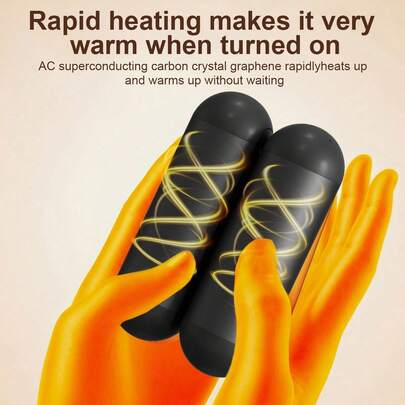 2pcs Reusable Hand Warmers 6000mAh Rechargeable Portable Pocket Warmer For Men & Women Long-Lasting Durability Heater For Outdoor Camping Skiing & Hiking Essential Winter Accessory