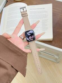 1 Stück weiches Lederarmband kompatibel mit Band für Frauen Sport, 38mm 40mm 41mm 42mm 44mm 45mm 46mm 49mm, Armband kompatibel mit Series 10/9/8/7/6/5/4/3/2/1 SE Ultra