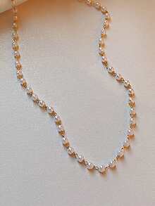 假珍珠串珠項鍊