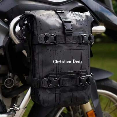 8L Bolsa colgante impermeable para motocicleta, bolsa de almacenamiento para motocicleta de gran capacidad expandible, bolsa seca, bolsa de parachoques para accesorios de deportes al aire libre, bicicleta, motocicleta, MTB, sillín