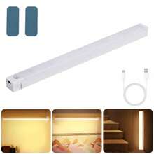 1个30厘米暖光无线LED夜灯，可充电，磁吸式人体感应灯，适用于衣柜、厨房、卧室、楼梯等场所。 - Multicolor - 查看 4