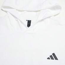 Adidas كنزة رجالية كلاسيكية بقصة ضيقة، كنزة رياضية كاجوال للجولف مبطنة بالصوف، خريف/شتاء JF4925 - أبيض - مشاهدة 3
