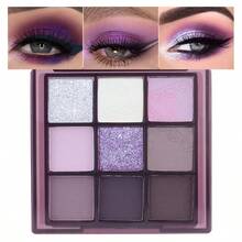 9Colors Eye Shadow Palettes MakeupDark Purple Plum Lavender Mauve Black Smoky Eyeshadow Palette For Older Women Natural Powde Eye Shadows Waterproof Long Lasting NaturingLooking - 9Colors-dark Purple Plum Lavender - View 2