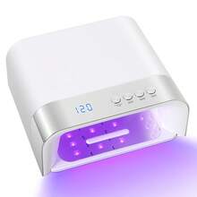UV LED Nail Lamp, UV Gel Nail Lamp With 4 Smart Toe Nail Timers And Sensors, Adjustable Nail Care Modes - EU C Type Plug(220-240V) - View 2