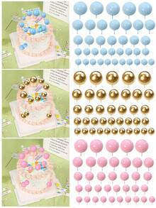 150 chiếc - Bóng bay trang trí bánh, bóng xốp trang trí bánh, bóng ngọc trai giả, tăm xiên bánh tự làm, phụ kiện làm bánh, trang trí cỏ Bohemian, tăm xiên bánh, sinh nhật, đám cưới, tiệc mừng em bé, đồ dùng tiệc theo chủ đề Bohemian, thích hợp cho tiệc mừng em bé, đám cưới, lễ kỷ niệm, tiệc sinh nhật (xanh nhạt, vàng, hồng nhạt) - Nhiều màu - Xem 9