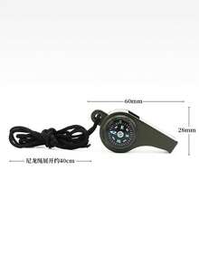 Outdoor Whistle Plastic Multifunctional Three-In-One Whistle Life-Saving Whistle Compass Thermometer Whistle Referee Whistle