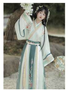 Hanfu Sets - màu xanh lá - Xem 5