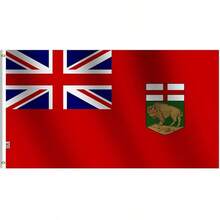 Rhungift Canada 3 X5Ft-Printed Glossy Silk Satin Fabric Canadian Province 36x60inch Outdoor MN Flags