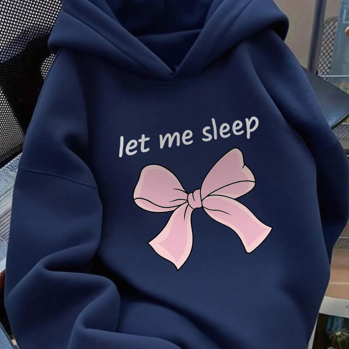 Pieza Sudadera casual con estampado para niña preadolescente, forrada térmica, manga larga, ropa de estudiante para otoño/invierno
