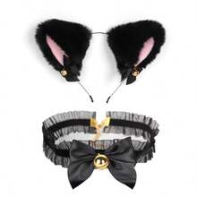 Cat Cosplay Costume Set, Suitable For Party, Wedding, Romantic Valentine's Day - Multicolor - View 2