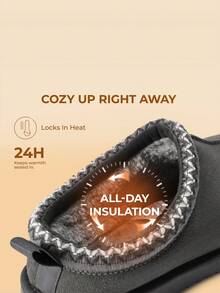 Men's Fuzzy Cozy Slippers – Genuine Suede, Indoor/Outdoor, Comfy Winter Footwear With Memory Foam And Furry Lining - 灰色 - 查看 9