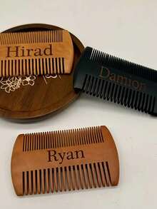 Lược tùy chỉnh, Tên khắc, Lược gỗ, Lược chải tóc, Gỗ gia dụng Gỗ nguyên khối Tĩnh điện Rụng tóc Nam và Nữ Dài, Quà tặng Giáng sinh - Nhiều màu - Xem 6