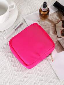 1 件个性化图像定制迷你可爱休闲便携式迷你包小众耳机零钱包轻质尼龙多功能拉链化妆包礼品，波西米亚风 - 彩色 - 查看 3