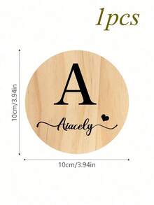 1 buc. Suport de pahare din lemn personalizat, Suport de pahare din lemn de pin cu logo personalizat și nume, Cadou ideal pentru nuntă, logodnă, reuniune de familie, prieteni și familii, se poate personaliza numele, Suport rotund, Suport pentru băuturi, Suport pentru cafea, Suport personalizat antiderapant rezistent la căldură, Multifuncțional, Durabil, Ornamental, Reutilizabil, Rafinat, Elegant.