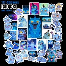 40pcs/Set K-Pop Cartoon Witch Hunter Group Stickers, Waterproof Stickers Suitable For Notebooks, Stationery, Phones, Cups, Etc. NWJNS SK Transparent Waterproof PVC Stickers - Multicolor - View 5