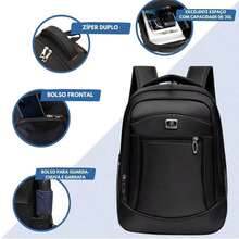 Set Of 3 Large Backpacks/School Bags For Men And Women, Waterproof And Durable, For Work And School. - 彩色 - 查看 6