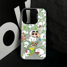 Funda para 17, 16e, 16, 15, 14, 13, 12, 11,, Pro X XR XSMAX 8, Plus - Compatible con Anime S-y -Caídas en Acabado Mate, Funda de Teléfono Bonita, Textura Suave,Diseño Impreso con,Usuarios Casuales,Amantes de Kawaii17 17promax - Negro - Ver 4