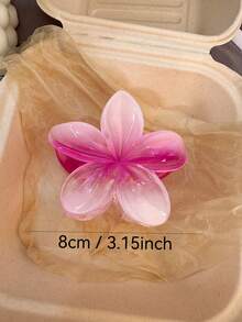 2 Stück Minimalistische Farbverlauf Acryl Blumen Haarklammern für Frauen, elegante vielseitige Haarzubehör geeignet für Feiertage, Alltagstragen, Weihnachten Winter Haarklammer