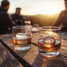 Combo Bandejas de silicona para cubitos de hielo - Bola de hielo esfrica y moldes cuadrados grandes para cubitos de hielo - Negro - gris - Ver 5