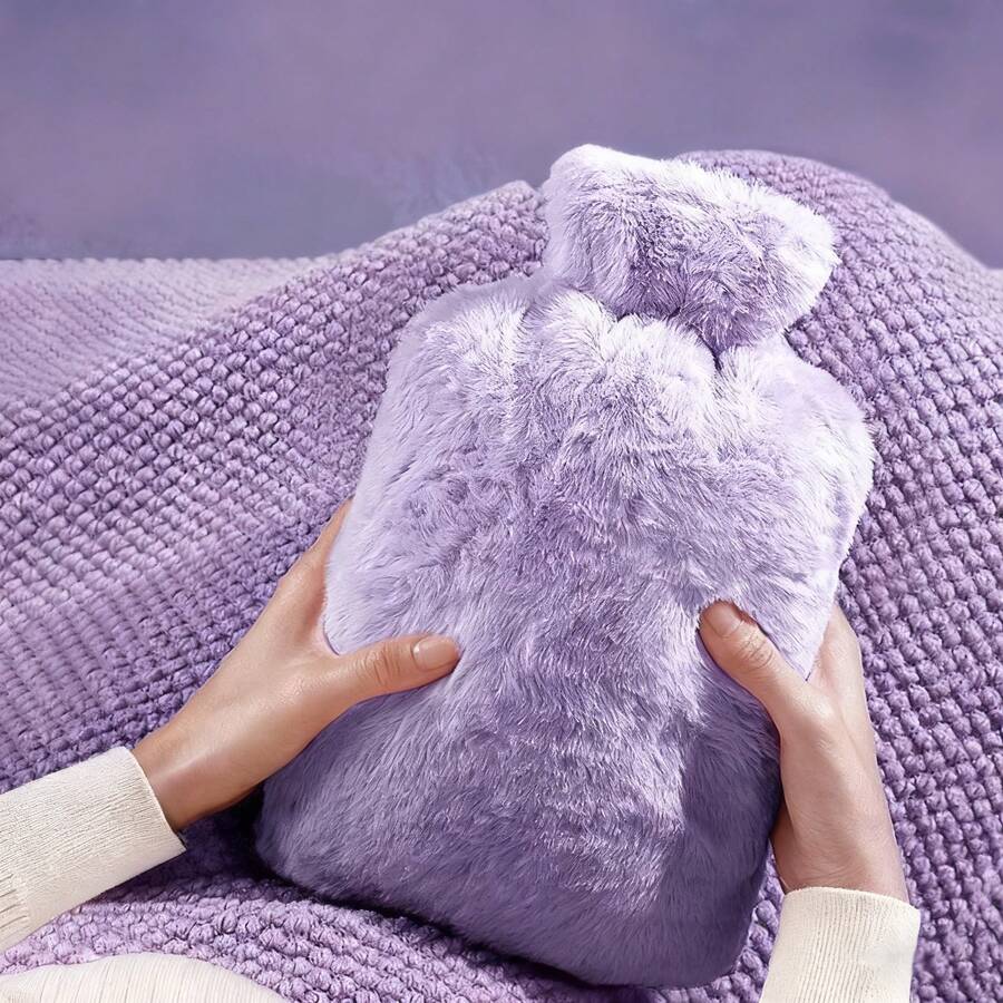2L/1L Large Hot Water Bottle With Soft Cover - Classic Hot Water Bottle To Relieve Pain, Can Be Used For Neck & Shoulder Heating, Foot Warming, Menstrual Cramp Relief, Cold & Hot Therapy - Excellent Christmas And Halloween Gift - Multicolor - View 1