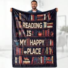 Book Lover Blanket Gifts For Women - Readers Gift Library Print Themed Throw For Teacher Kids Teen Adults Librarian Soft Fleece Cozy Couch Birthday Christmas Lightweight Blanket - Dragon 1 - View 1